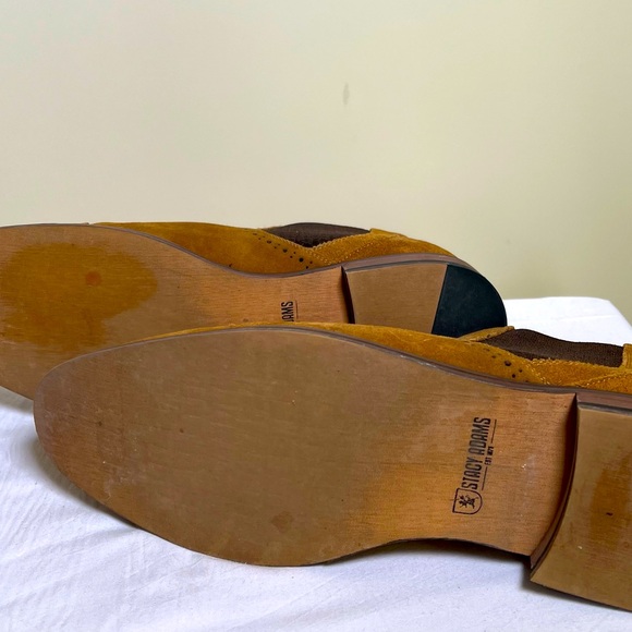 Stacy Adams - Amory Tan Suede Chelsea Boots - Size 11 - Picture 7 of 7